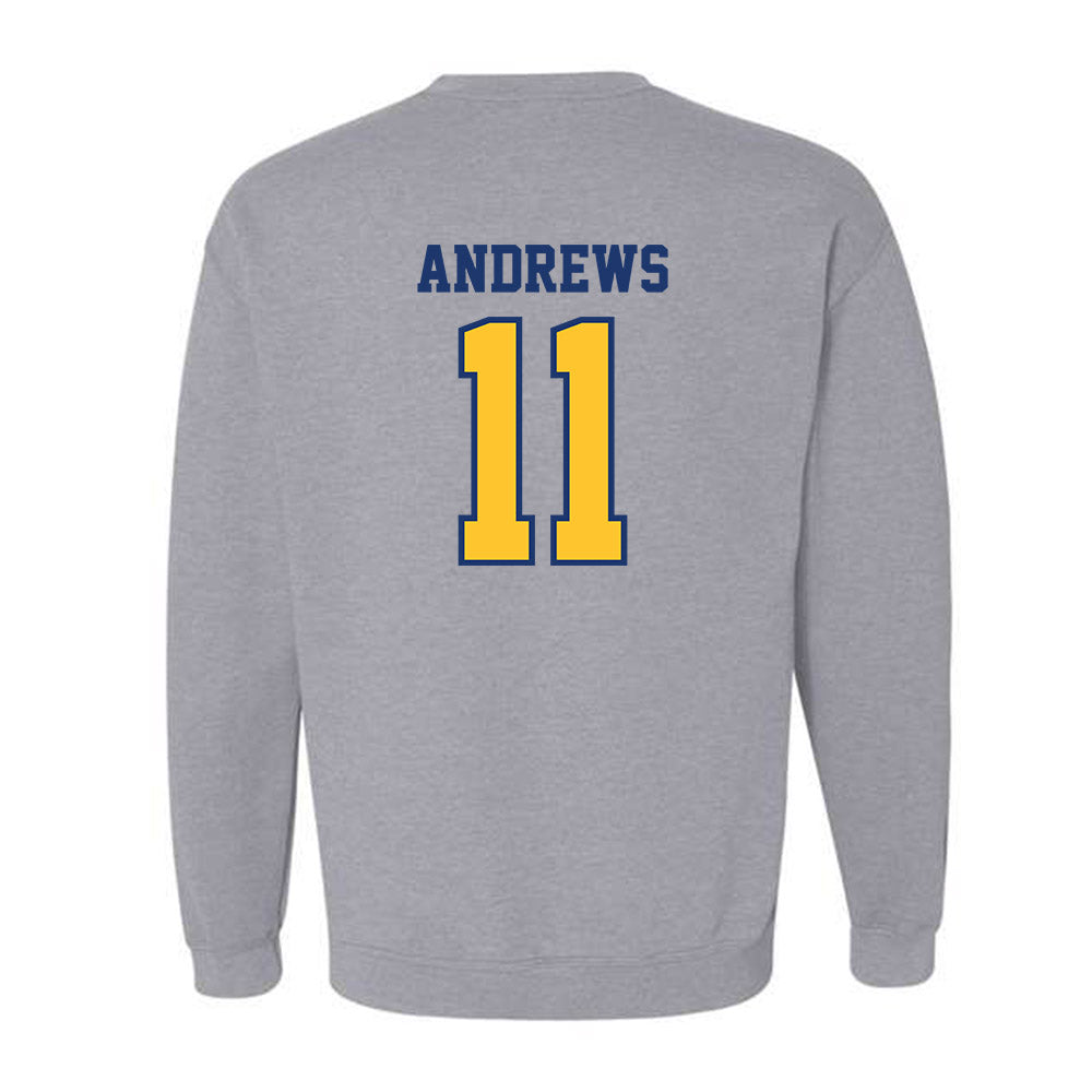 North Carolina A&T - NCAA Women's Basketball : Eva Andrews - Crewneck Sweatshirt-1