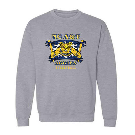 North Carolina A&T - NCAA Women's Volleyball : Jada Hampton - Crewneck Sweatshirt-0