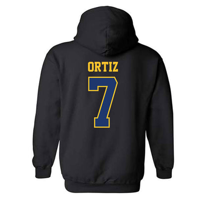 North Carolina A&T - NCAA Baseball : Angel Ortiz - Classic Shersey Hooded Sweatshirt-1
