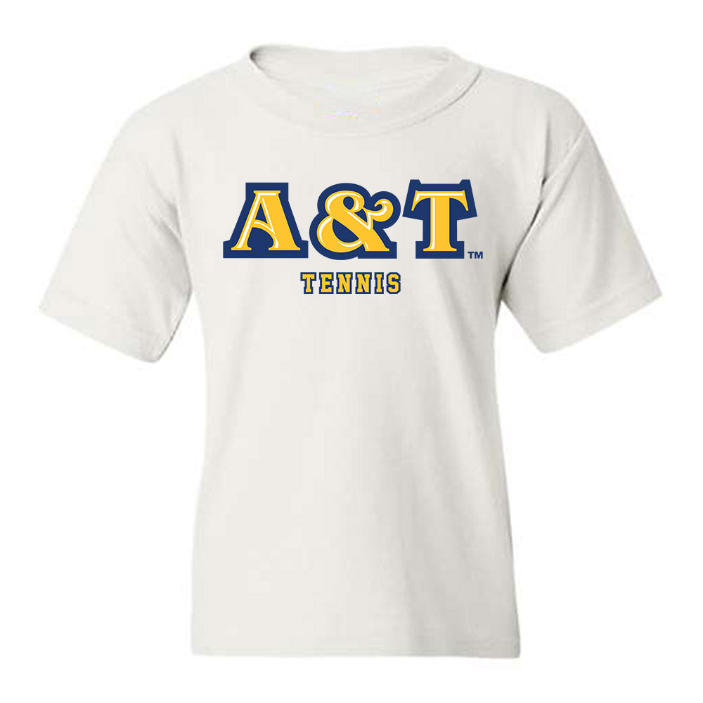 North Carolina A&T - NCAA Men's Tennis : Kaua Santos - Youth T-Shirt-0