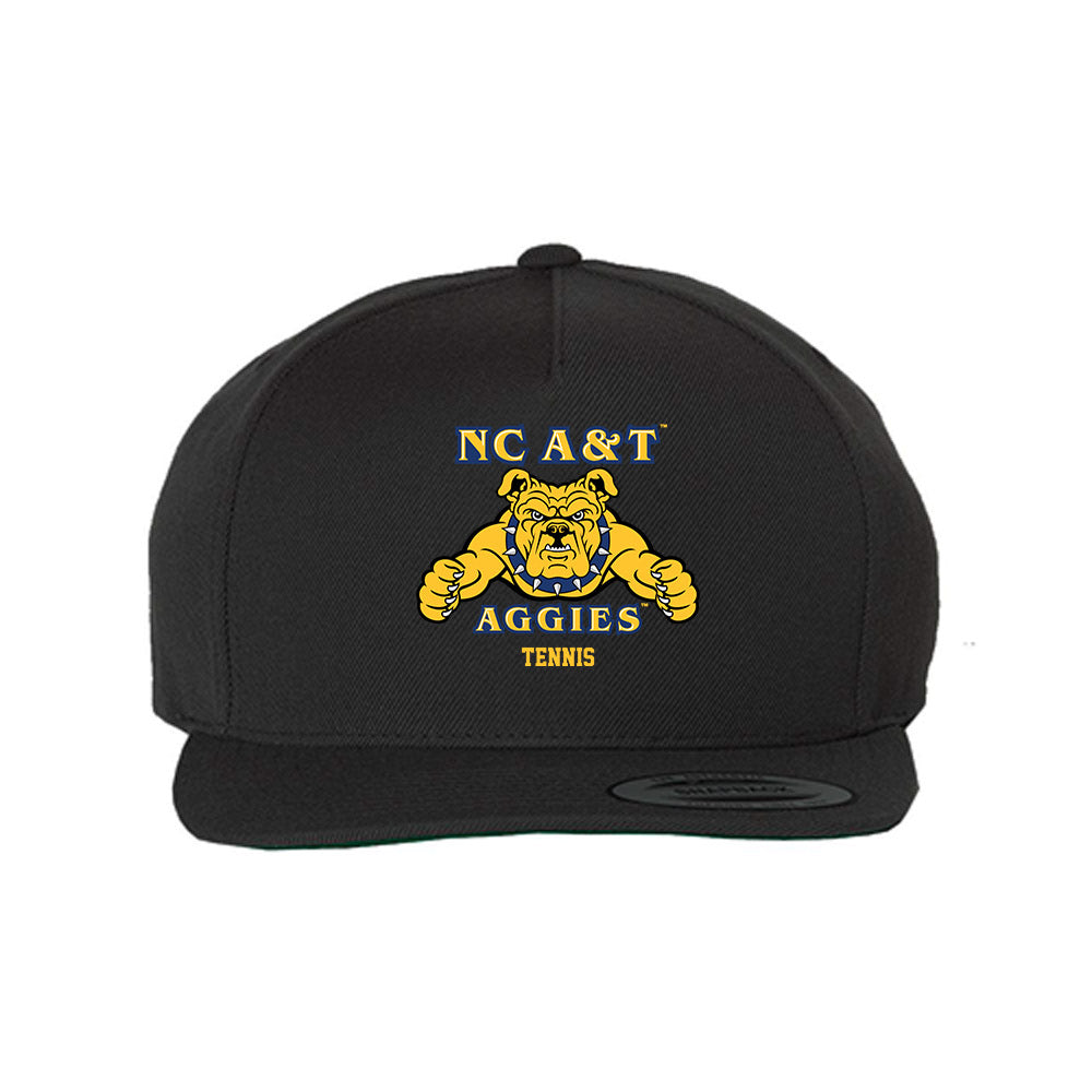 North Carolina A&T - NCAA Men's Tennis : Lucas Coupu-Moison - Snapback Hat-0