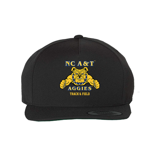 North Carolina A&T - NCAA Men's Track & Field : Brandon Nya - Snapback Hat-0