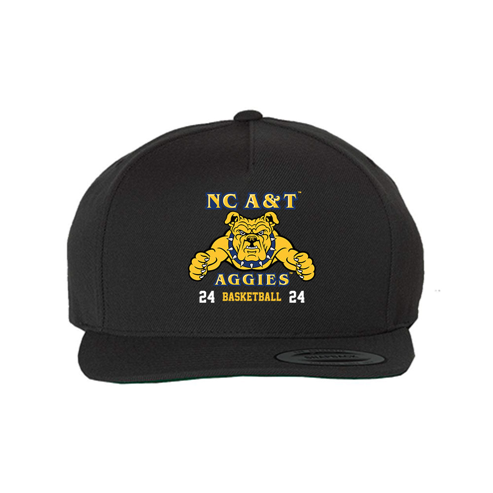 North Carolina A&T - NCAA Women's Basketball : Maleia Bracone - Snapback Hat-0