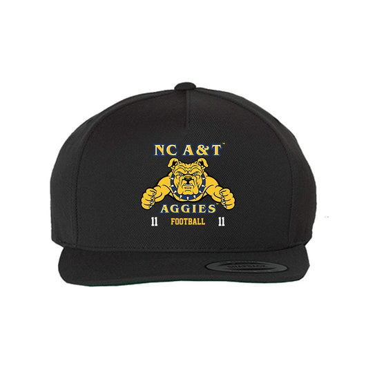 North Carolina A&T - NCAA Football : Alston Hooker - Snapback Hat-0