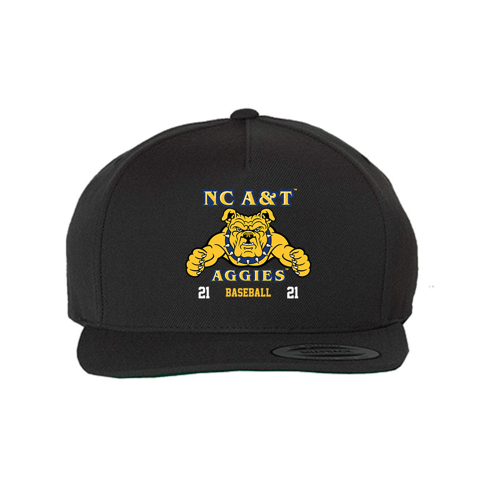 North Carolina A&T - NCAA Baseball : Mekai Griffin - Snapback Hat-0