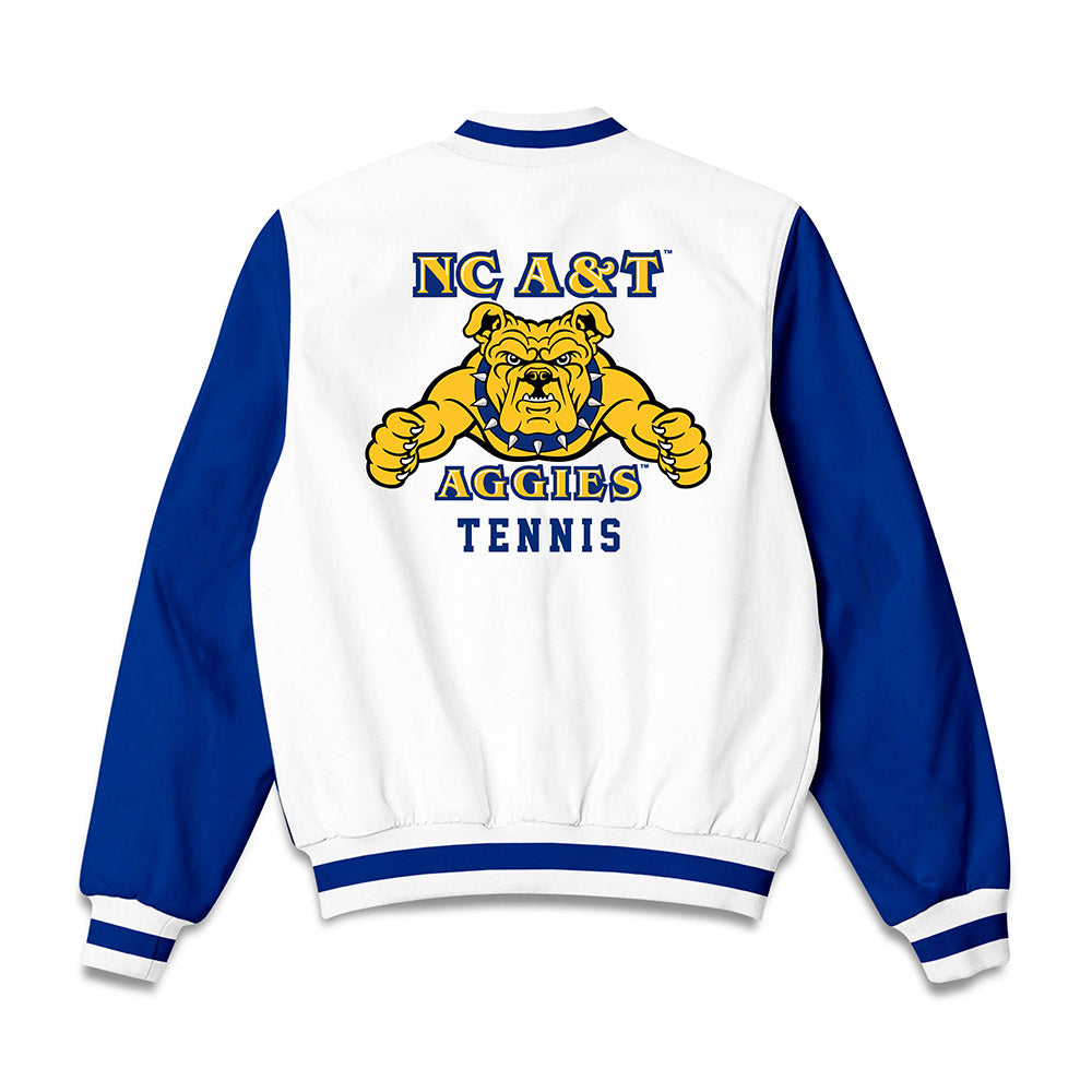 North Carolina A&T - NCAA Men's Tennis : Jindrich Brill - Bomber Jacket-1