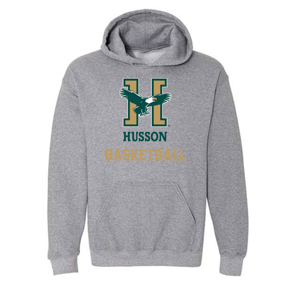 Husson - NCAA Men's Basketball : Jeremiah Grissom - Hooded Sweatshirt-0