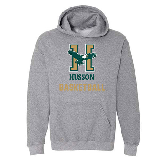 Husson - NCAA Men's Basketball : Jeremiah Grissom - Hooded Sweatshirt-0