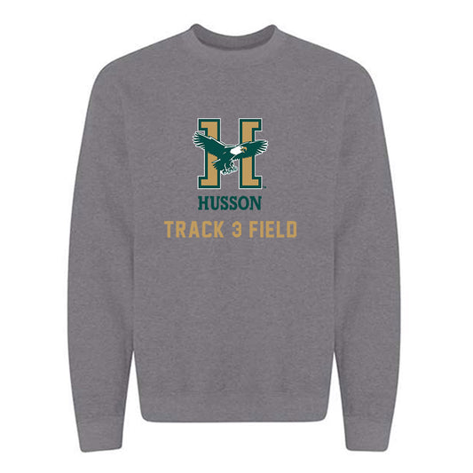 Husson - NCAA Men's Track & Field : Cohen Parker - Crewneck Sweatshirt-0