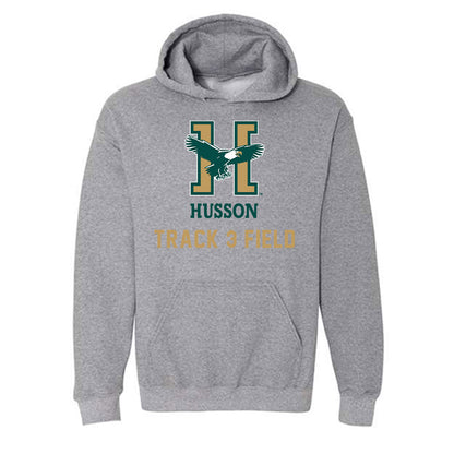 Husson - NCAA Men's Track & Field : Cohen Parker - Hooded Sweatshirt-0