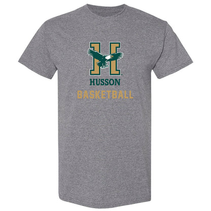 Husson - NCAA Men's Basketball : Charlie Katsiaficas - T-Shirt-0
