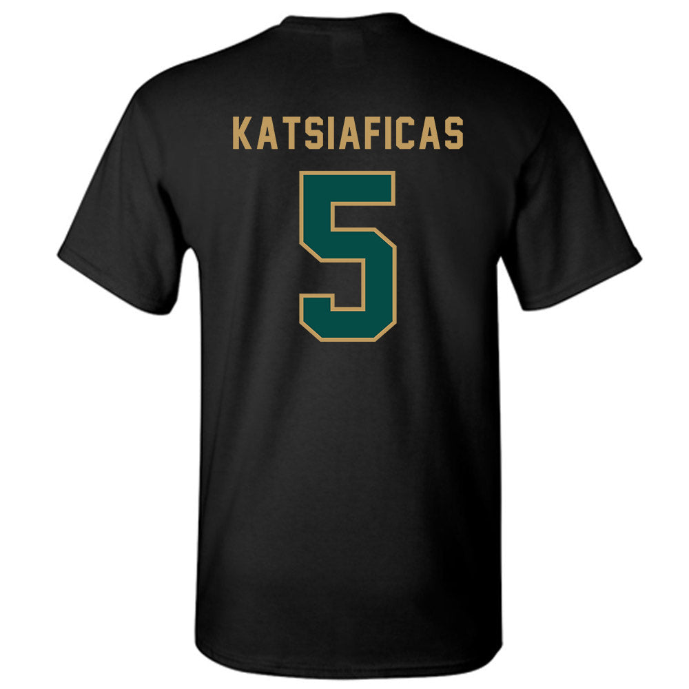 Husson - NCAA Men's Basketball : Charlie Katsiaficas - T-Shirt-1