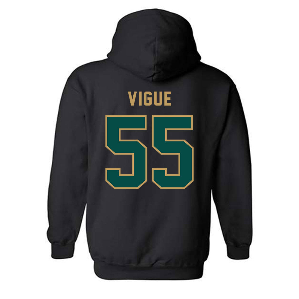 Husson - NCAA Football : brody vigue - Hooded Sweatshirt-1
