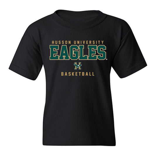 Husson - NCAA Men's Basketball : Jeremiah Grissom - Youth T-Shirt-0