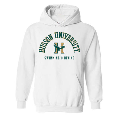 Husson - NCAA Women's Swimming & Diving : Logan Williams - Hooded Sweatshirt-0