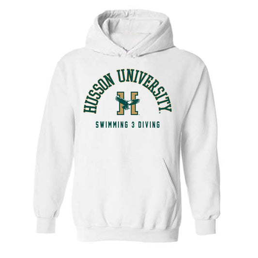 Husson - NCAA Women's Swimming & Diving : Logan Williams - Hooded Sweatshirt-0