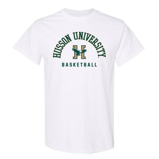Husson - NCAA Men's Basketball : Charlie Katsiaficas - T-Shirt-0