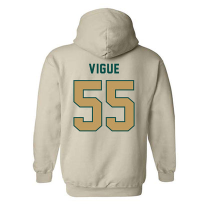 Husson - NCAA Football : brody vigue - Hooded Sweatshirt-1