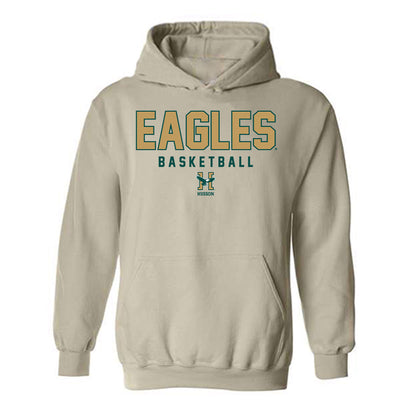 Husson - NCAA Men's Basketball : Charlie Katsiaficas - Hooded Sweatshirt-0