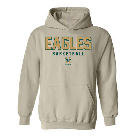Husson - NCAA Men's Basketball : Charlie Katsiaficas - Hooded Sweatshirt-0