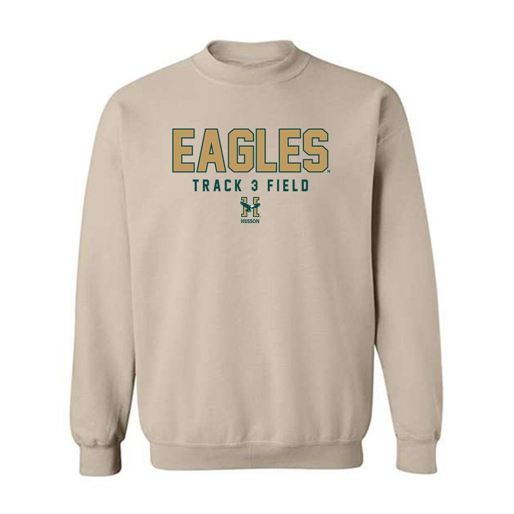 Husson - NCAA Men's Track & Field : Cohen Parker - Crewneck Sweatshirt-0