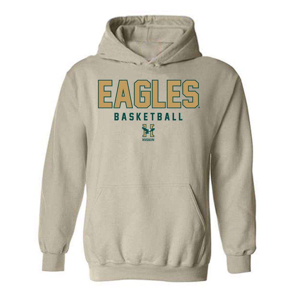 Husson - NCAA Men's Basketball : Jeremiah Grissom - Hooded Sweatshirt-0