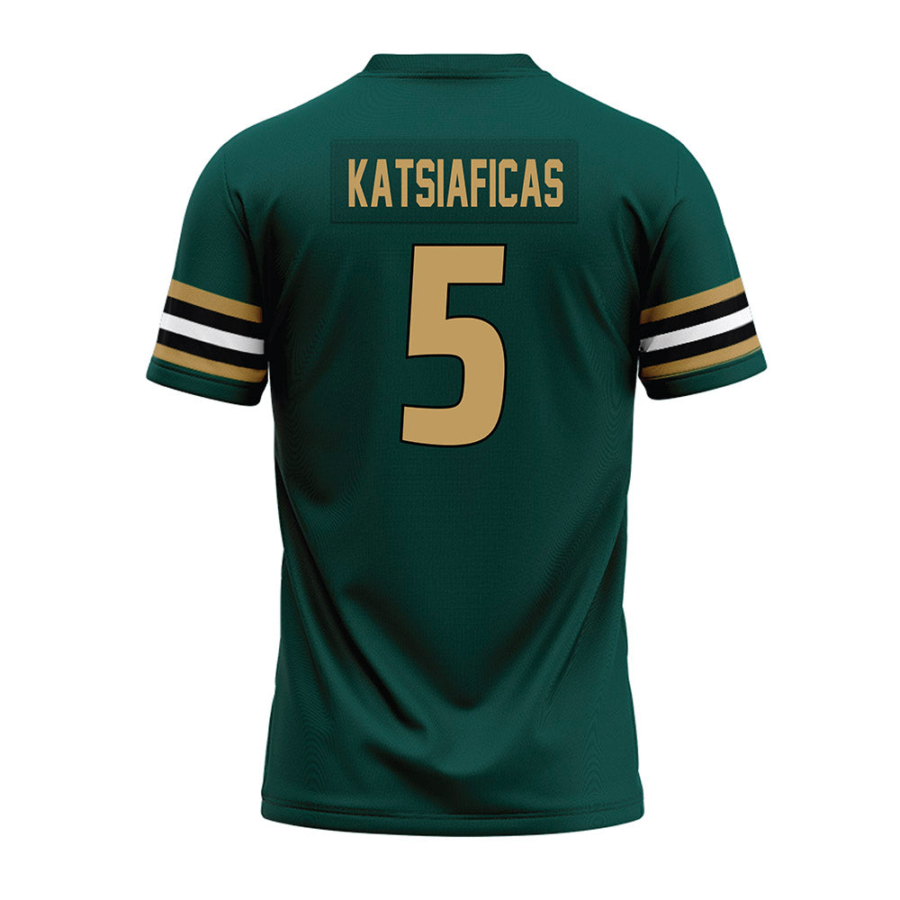 Husson - NCAA Men's Basketball : Charlie Katsiaficas - Premium Football Jersey-1