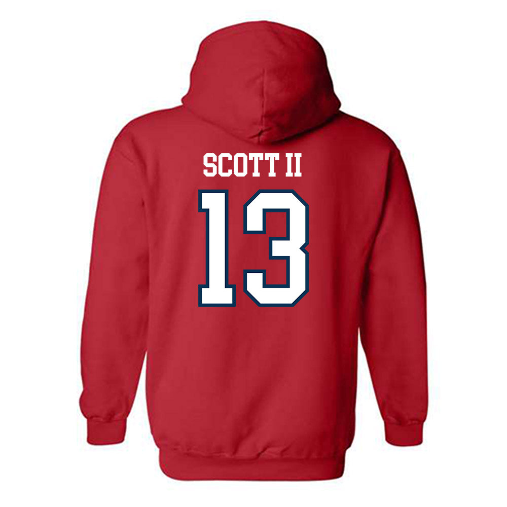 Saginaw Valley - NCAA Men's Basketball : Dontez Scott II - Hooded Sweatshirt-1