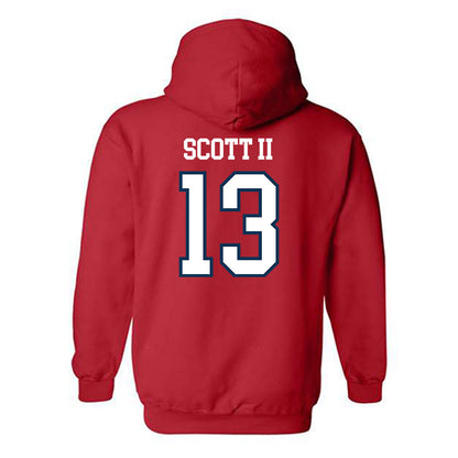 Saginaw Valley - NCAA Men's Basketball : Dontez Scott II - Hooded Sweatshirt-1