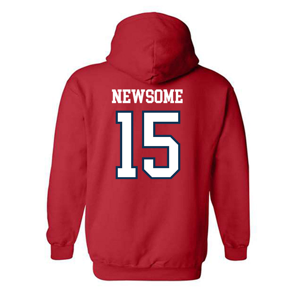 Saginaw Valley - NCAA Men's Basketball : Niko Newsome - Hooded Sweatshirt-1