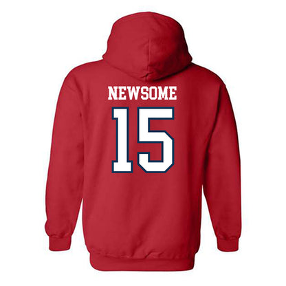 Saginaw Valley - NCAA Men's Basketball : Niko Newsome - Hooded Sweatshirt-1