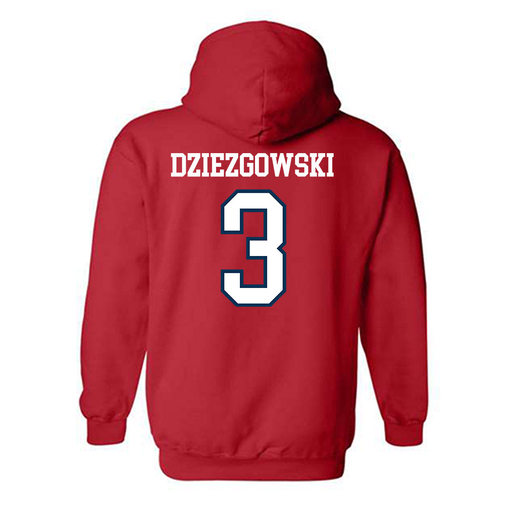 Saginaw Valley - NCAA Women's Basketball : Emma Dziezgowski - Hooded Sweatshirt-1