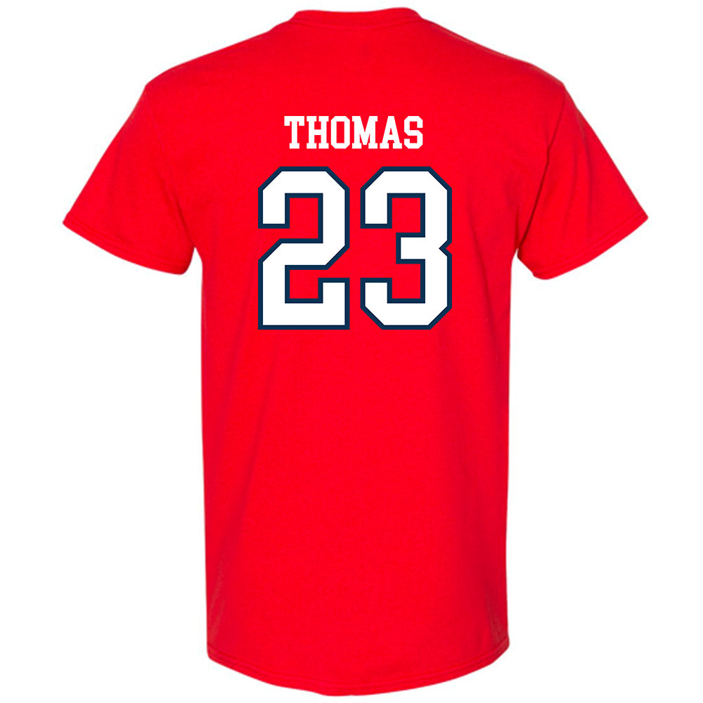 Saginaw Valley - NCAA Men's Basketball : Josh Thomas - T-Shirt-1