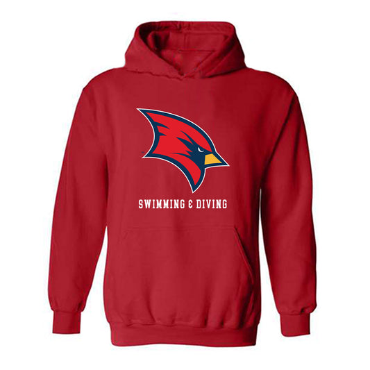 Saginaw Valley - NCAA Men's Swimming & Diving : Adam Bebars - Hooded Sweatshirt-0