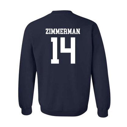 Saginaw Valley - NCAA Men's Soccer : Liam Zimmerman - Crewneck Sweatshirt-1