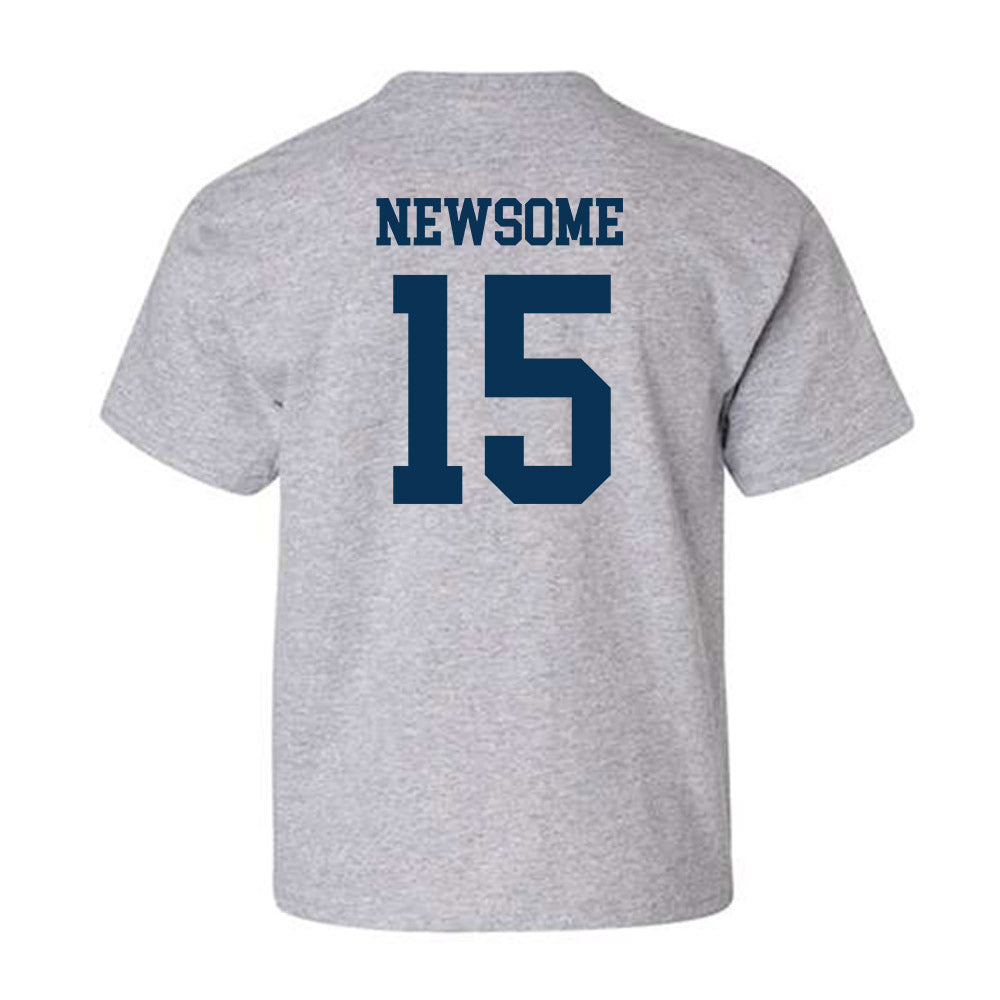 Saginaw Valley - NCAA Men's Basketball : Niko Newsome - Youth T-Shirt-1