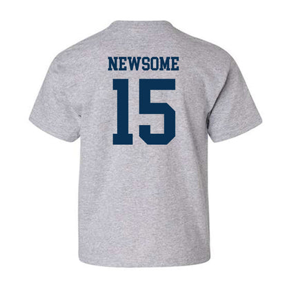 Saginaw Valley - NCAA Men's Basketball : Niko Newsome - Youth T-Shirt-1