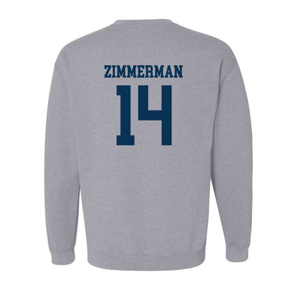 Saginaw Valley - NCAA Men's Soccer : Liam Zimmerman - Crewneck Sweatshirt-1