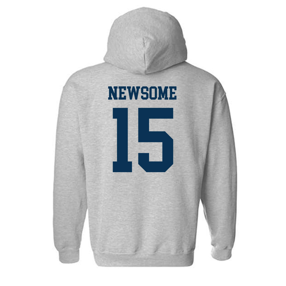 Saginaw Valley - NCAA Men's Basketball : Niko Newsome - Hooded Sweatshirt-1