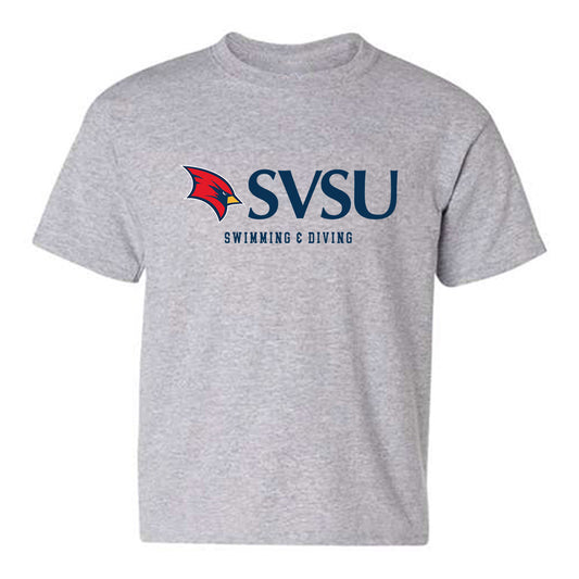 Saginaw Valley - NCAA Men's Swimming & Diving : Adam Bebars - Youth T-Shirt-0