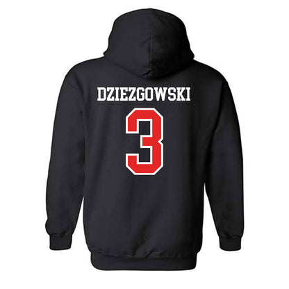 Saginaw Valley - NCAA Women's Basketball : Emma Dziezgowski - Classic Shersey Hooded Sweatshirt-1