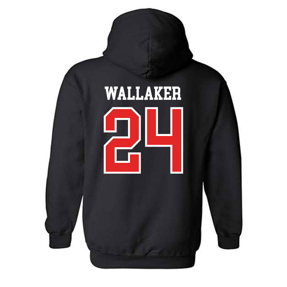 Saginaw Valley - NCAA Men's Basketball : cade wallaker - Classic Shersey Hooded Sweatshirt-1