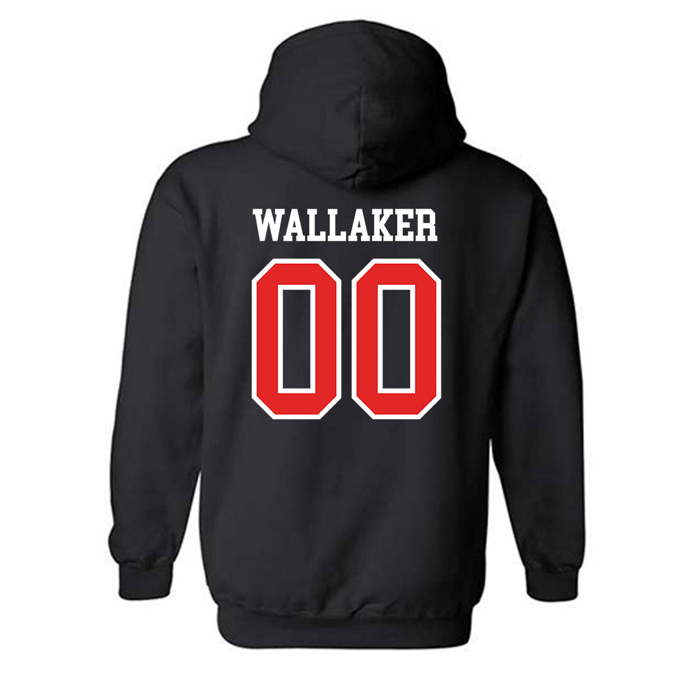 Saginaw Valley - NCAA Men's Basketball : cade wallaker - Classic Shersey Hooded Sweatshirt-1