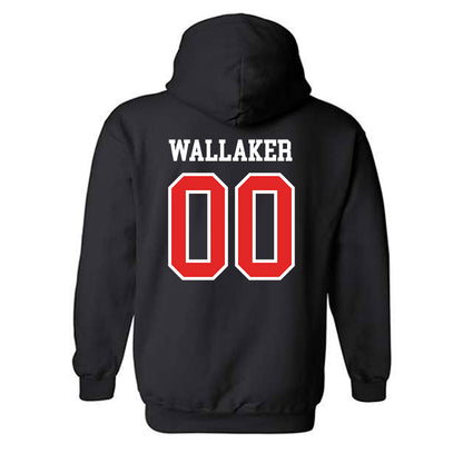 Saginaw Valley - NCAA Men's Basketball : cade wallaker - Classic Shersey Hooded Sweatshirt-1