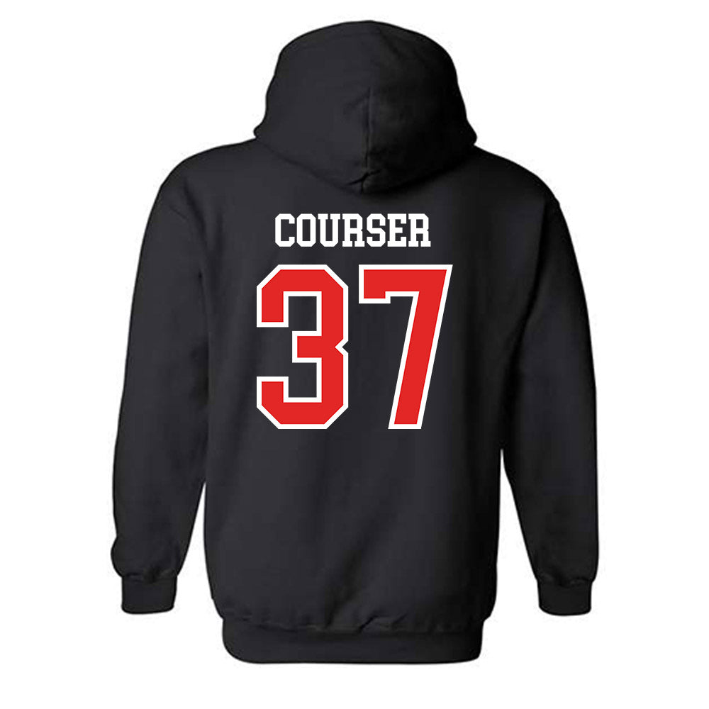 Saginaw Valley - NCAA Football : Brayden Courser - Classic Shersey Hooded Sweatshirt-1