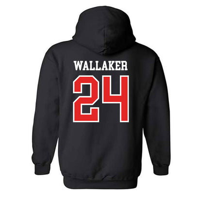 Saginaw Valley - NCAA Men's Basketball : cade wallaker - Classic Shersey Hooded Sweatshirt-1