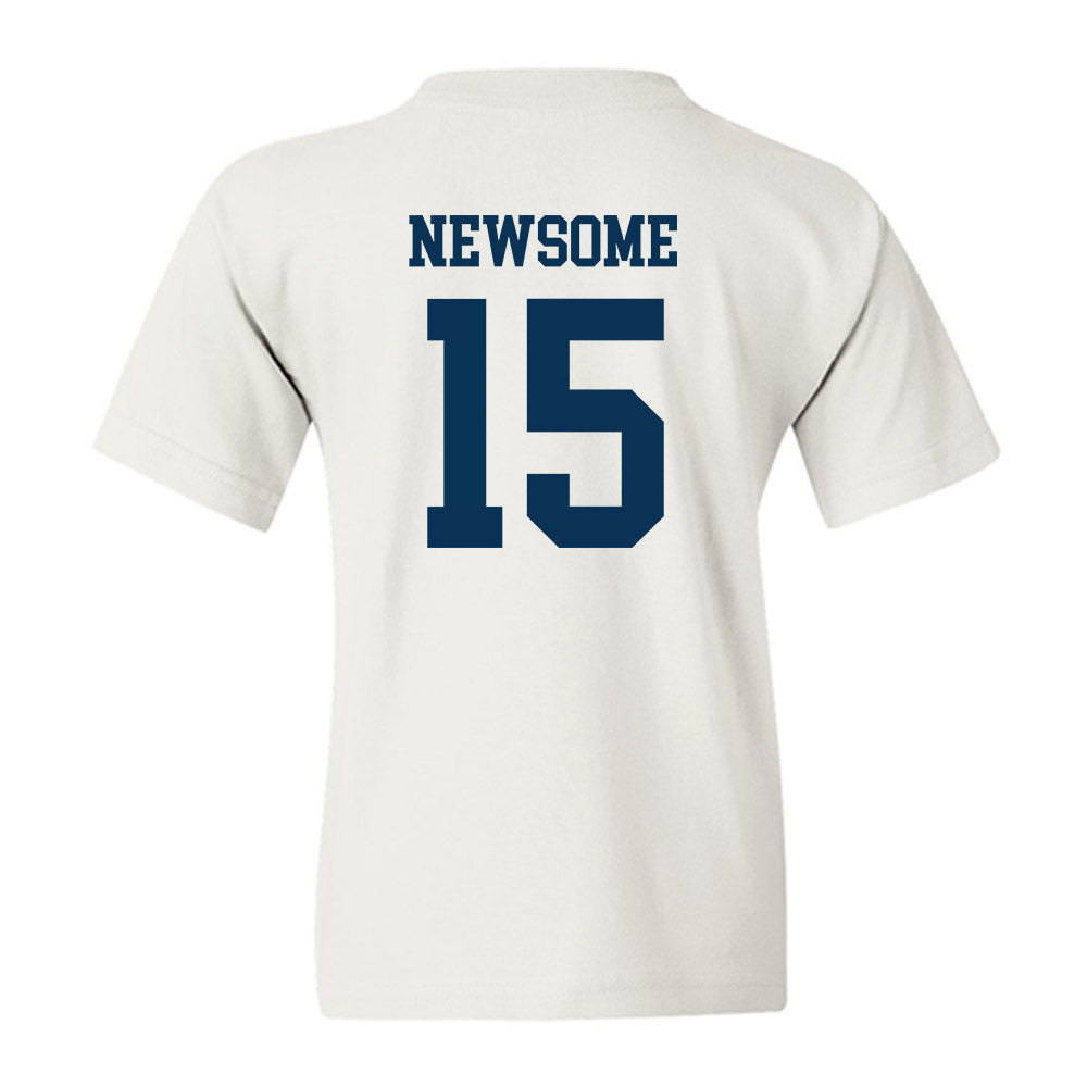 Saginaw Valley - NCAA Men's Basketball : Niko Newsome - Youth T-Shirt-1