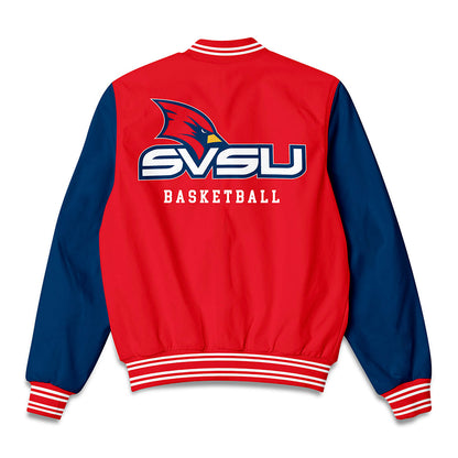 Saginaw Valley - NCAA Men's Basketball : Triston Nichols - Bomber Jacket-1