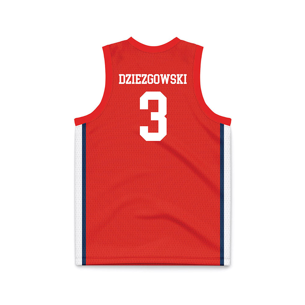 Saginaw Valley - NCAA Women's Basketball : Emma Dziezgowski - Basketball Jersey-1