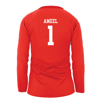 Saginaw Valley - NCAA Women's Volleyball : Trista Ameel - Volleyball Jersey-1